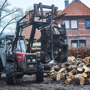 Firewood Big Bag with Discharge Chute – Mesh, 1.29 m³, 1000 kg