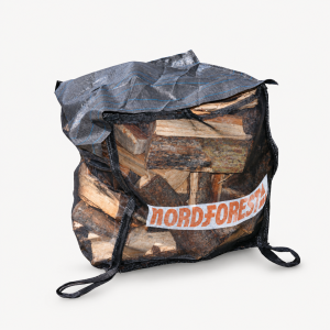 Nordforest Mesh Firewood Big Bag with Waterproof Lid – 1000 kg